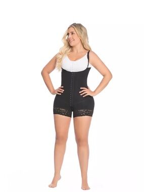 DELIÉ 09066 2XL Black-Colombian Faja High Compression Body Shaper – Waist & Tumm
